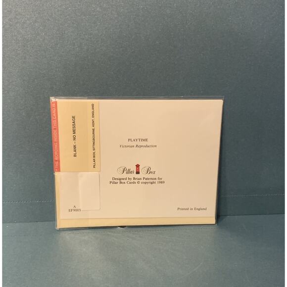 Victorian Repro blank Greeting Cards/envelopes Toddler Kitten Set of 10 - Picture 2 of 3